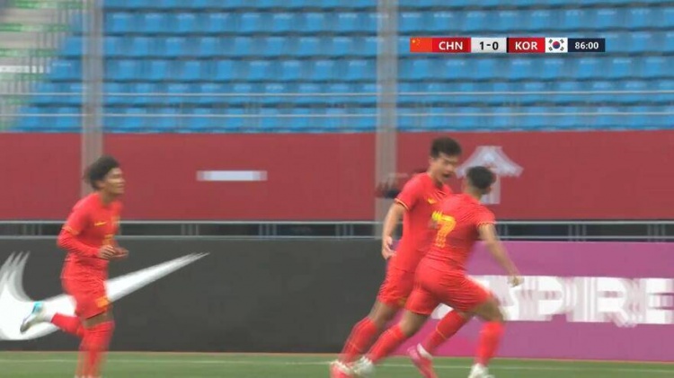 U22国足1-0韩国全场数据:控球率49%落后韩国,10射7正领先对手